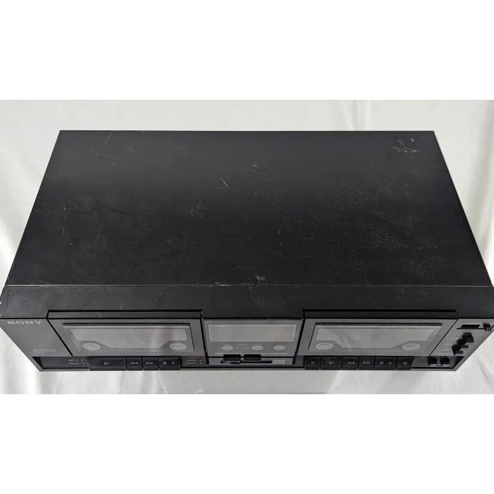 Sony TC-W235 Dual Cassette Deck Vintage '80s No Power Cord Missing Ribbon